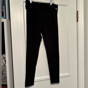 PINK Victoria’s Secret Leggings / Yoga Pants, Black with Foldable Waist, Size S